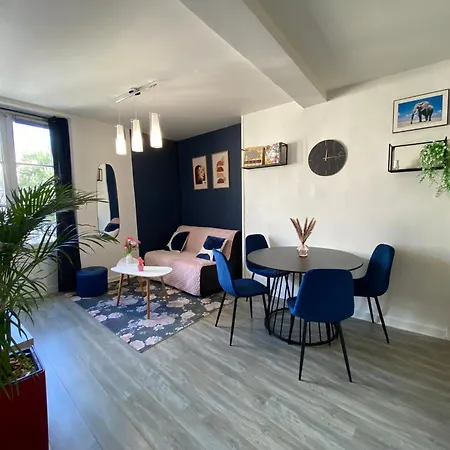 L'indigo, T2, 10 Min Centre Historique, Wifi, Netflix, Amazon Prime * Пуатьє